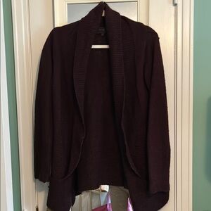 Women's Purple burgundy open Sweater cardigan by Marv M